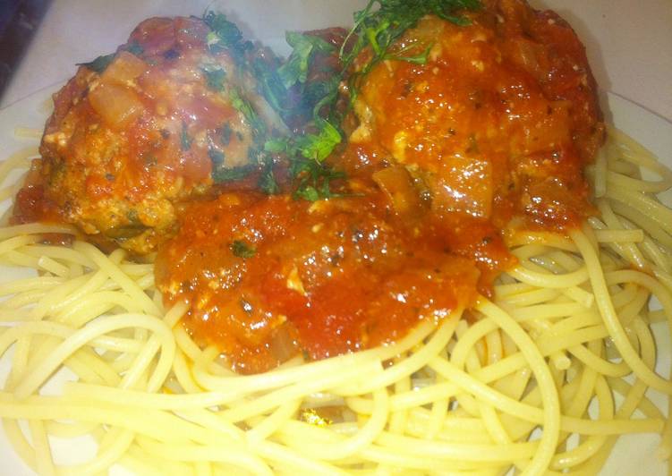 Recipe of Homemade Italian Meatball Spaghetti