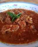 Bistec de res en salsa con tomatitos silvestres 🍽