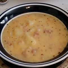 A picture of The Bacon Cheddar Potato Soup.