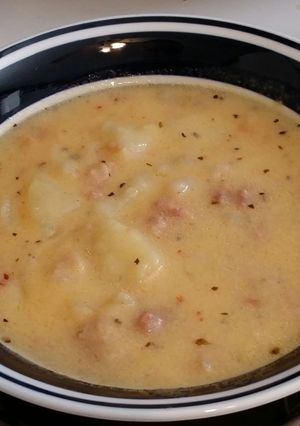 A picture of The Bacon Cheddar Potato Soup.