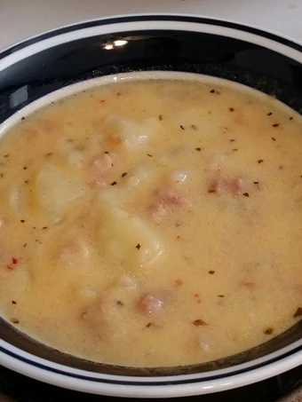 Easy Steps to Prepare Recipes The Bacon Cheddar Potato Soup the Delicious Make You Drink.