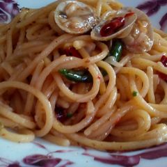 A picture of Spicy Seafood Spaghetti.