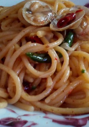 A picture of Spicy Seafood Spaghetti.