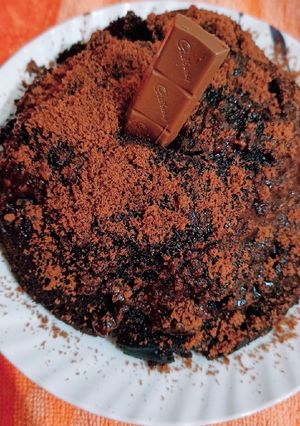 A picture of Wheat flour chocolate cake.
