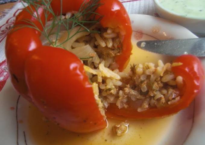Authentic Turkish Dolma (Rice-Stuffed Peppers)