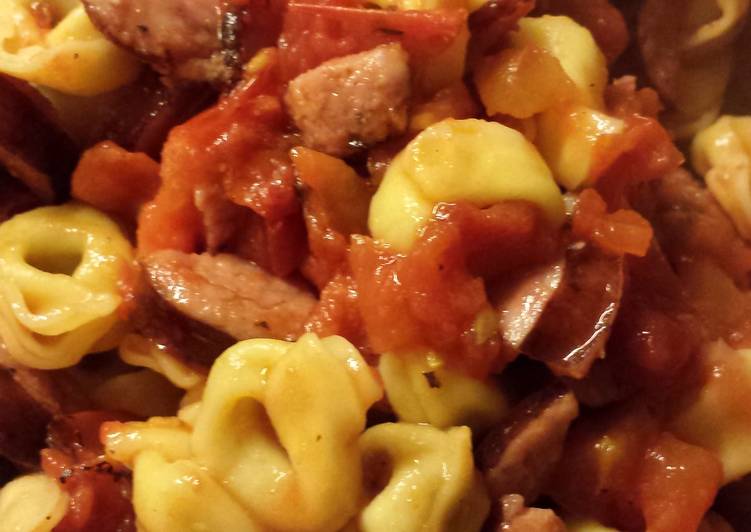 Steps to Prepare Any-night-of-the-week Sausage Tortellini