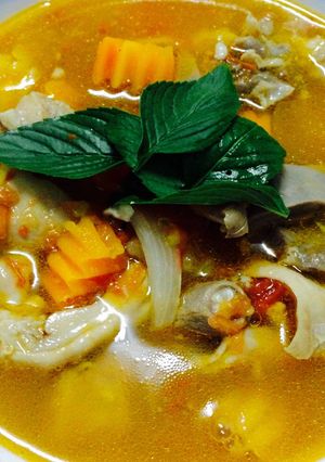 Hình của món Ragu bao tử lưỡi heo.