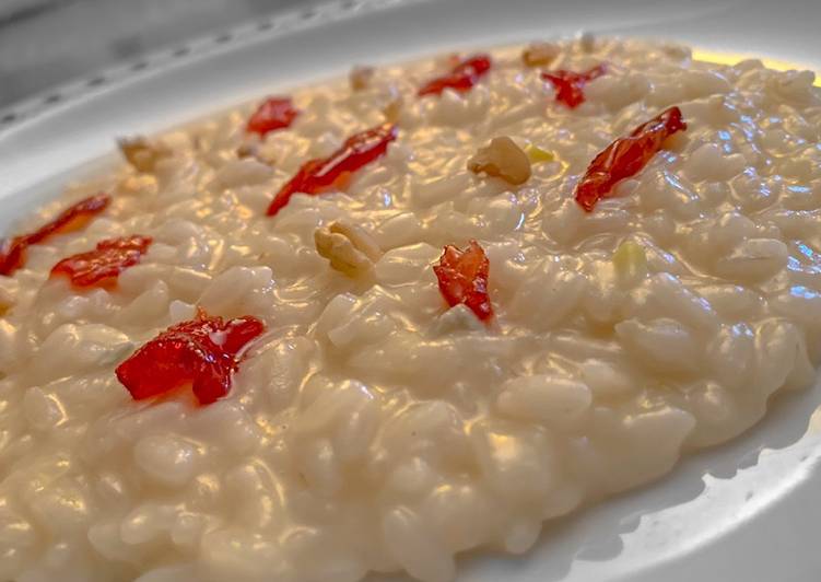 Risotto pere, Gorgonzola, granella di noci e pere caramellate 🍐🧀