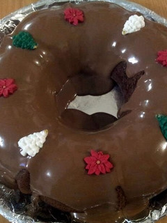 A picture of Easy Moist Chocolate Cake With Chocolate Ganache.