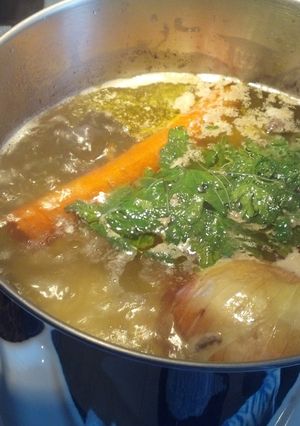 A picture of My Grandmothers Chicken Soup!.