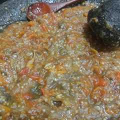 A picture of Sambel terong viral.