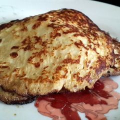 A picture of High protein banana pancakes.