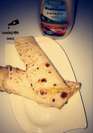 صورة لوصفة شاورما بالرغيف