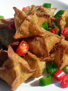 A picture of Crab Rangoon/ Easy Appetizer.