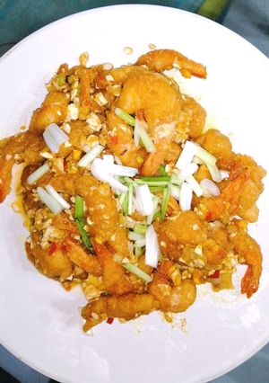 Foto resep Udang Crispy Saus Telur Asin