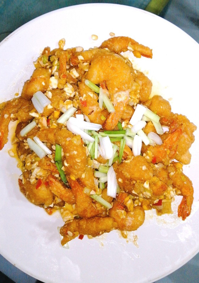 Foto resep Udang Crispy Saus Telur Asin