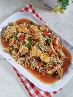 Foto resep Cah Tauge Telur