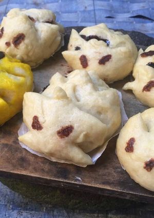 Foto resep Bakpao / pao landak lembut isi cokelat,keju,greentea