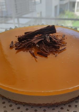 Una foto de Cheesecake de mango 🥭
