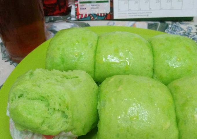 Resep: Roti kukus kentang pandan Yang Sederhana