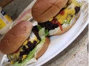 A picture of black bean burger