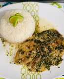 Filete de pescado al ajillo