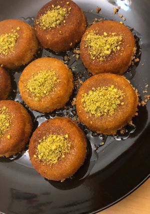 صورة لوصفة كنافة كذابة 🍞🍞🍯🍯
