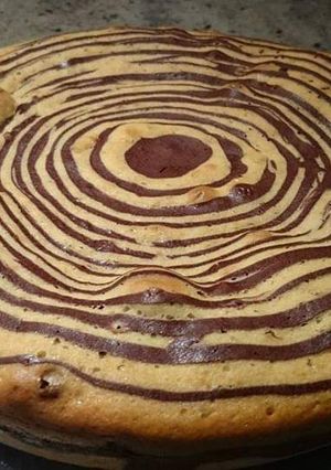 Une photo de Gâteau zèbre