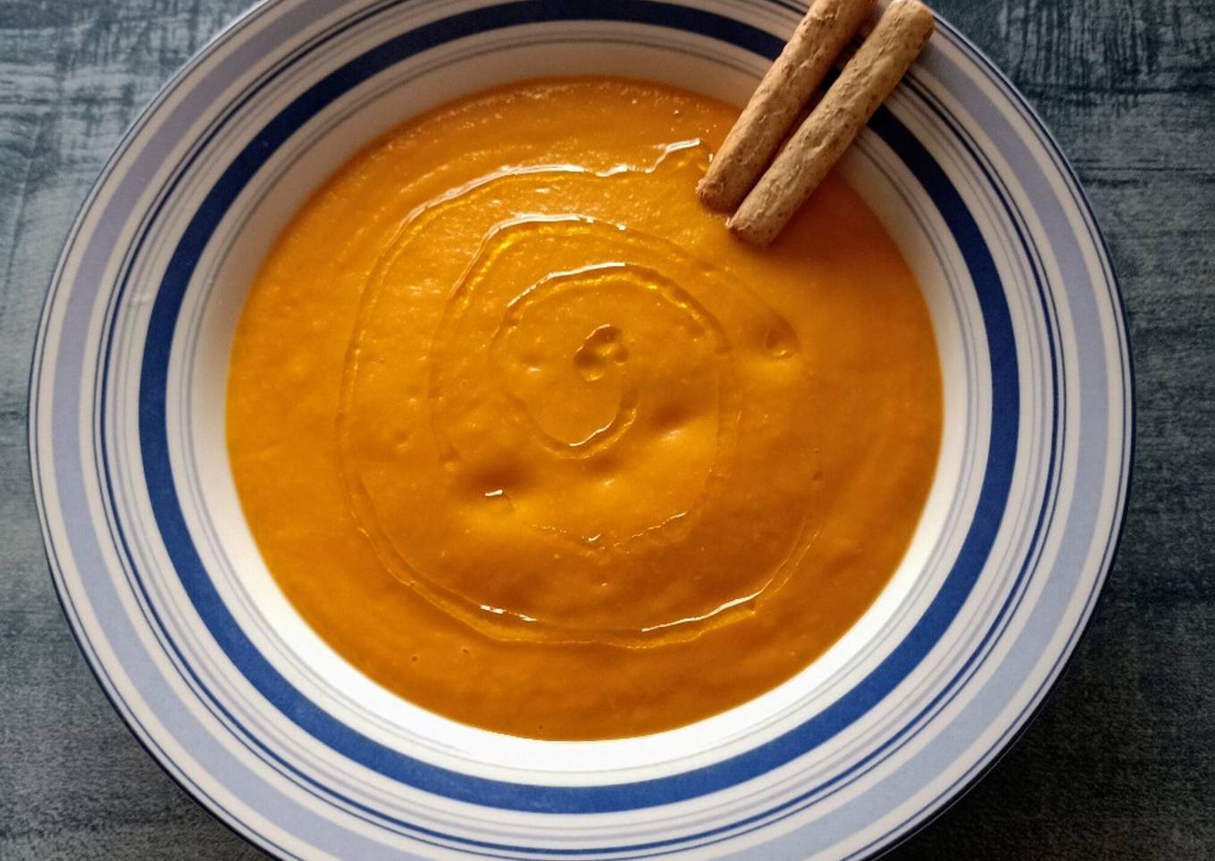 Crema de verduras y calabaza