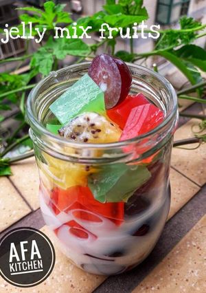 Foto resep Jelly mix fruits