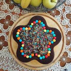 کیک شکلاتی با سس شکلاتی😍-レシピのメイン写真