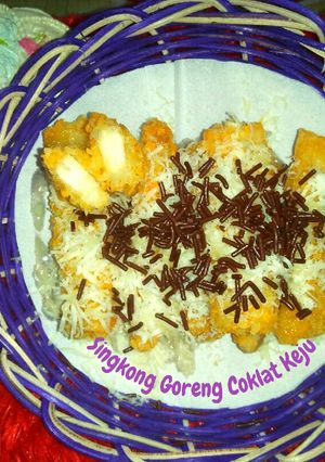 Foto resep Singkong Goreng Coklat Keju 🍭🍛