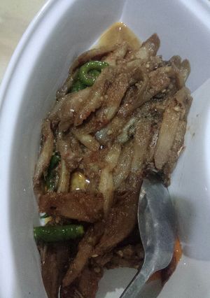 Foto resep Tumis batang keladi