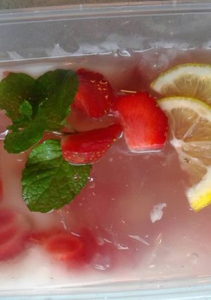 Foto resep Silky strawberry milk pudding