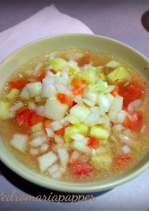 A picture of Gazpacho Extremeño.