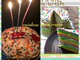 Rainbow mille crepes
