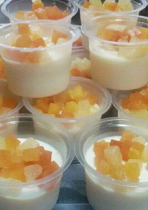 Foto resep Puding Susu Siram Buah Seger