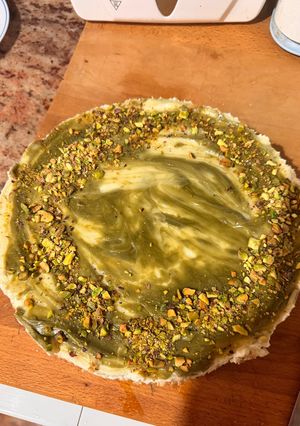 Una foto de Tarta de pistacho