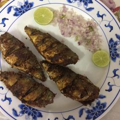 Rice flourKurkari crispy fried fish A picture of Rice flourKurkari crispy fried fish.