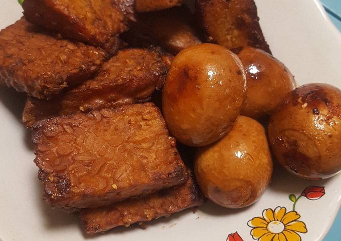 Bagaimana Menyiapkan Bacem tahu tempe telur Anti Gagal