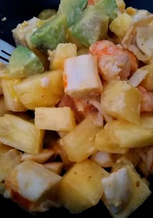 Una foto de Ensalada de piña