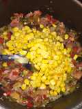Boiled Vegetables... Corn, Leek, and Bacon Pie