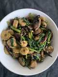 Palak Tabasco sauté veggie