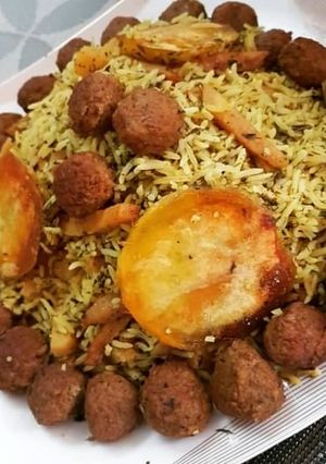 عکسی از دستور طرز تهیه کلم پلو شیرازی خوشمزه