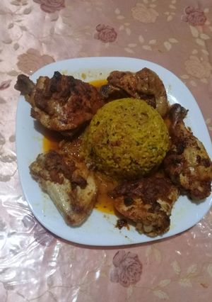 صورة لوصفة دجاج محمر بالارز