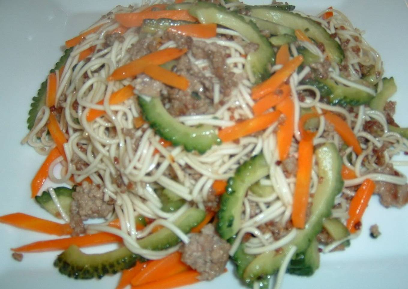 Goya Champuruu - Okinawan Bitter Melon Stir-Fry with Somen Noodles