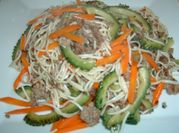 A picture of ingredients for vegetable melon