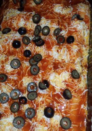 A picture of Easy Shredded Beef and Cheese Enchiladas.