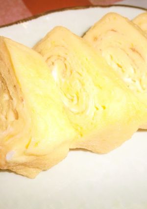 A picture of The 4:2:1 Golden Ratio for Always Delicious Tamagoyaki (Rolled Omelette).