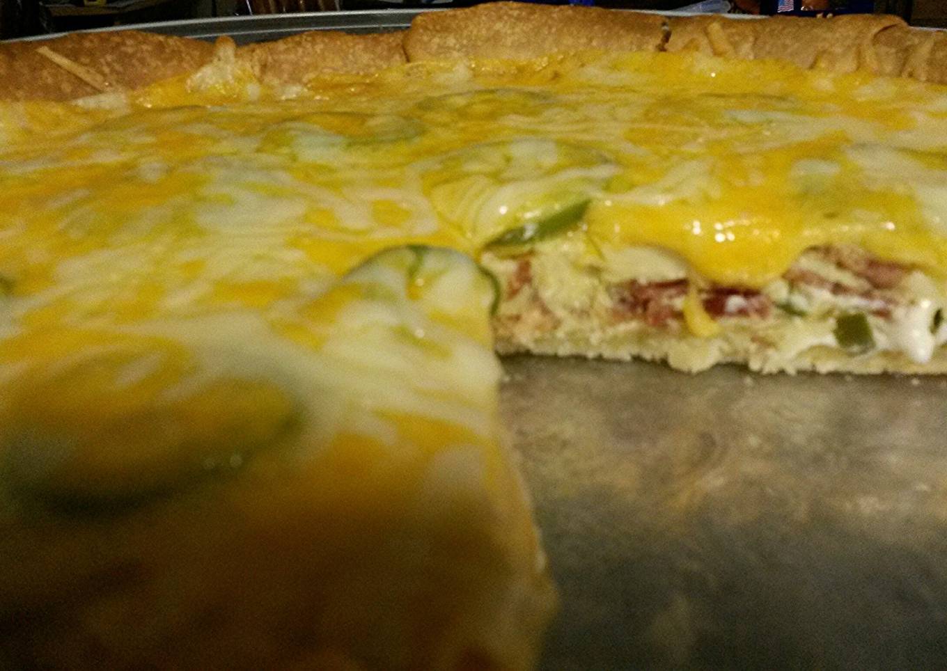 Jalapeño Popper Quiche w/Bacon